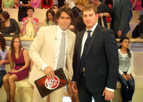 Andrey Malakhov and Vladimir Osechkin (right)