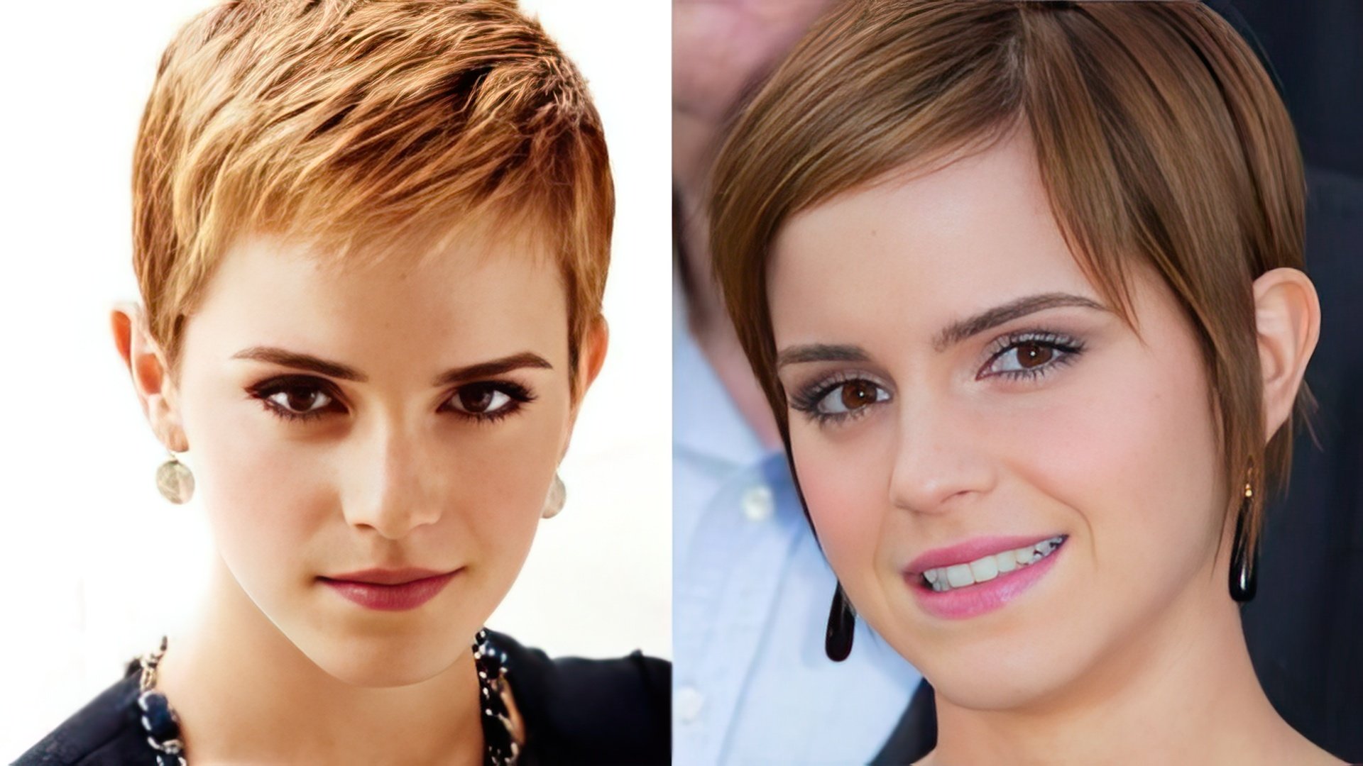 Emma Watson wore short hair