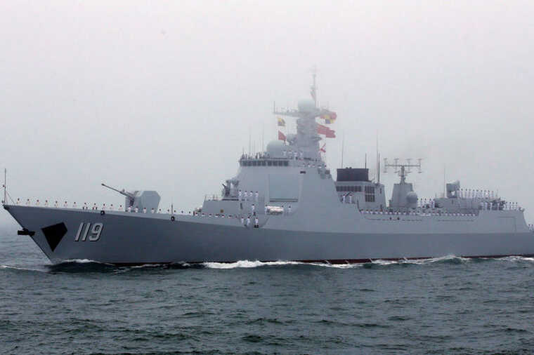 China has deployed more than 100 military and coastal vessels to East Asian waters.