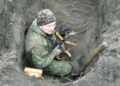 202867 Kursk hunter spent 5 days searching underground for a dog that got into a badger town