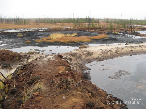 rn yuganskneftegaz refused to pay for hazardous oil sludge and reforestation