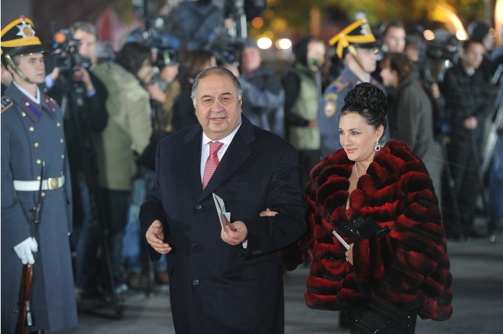 Alisher Usmanov and Irina Viner