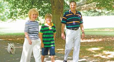 From left to right: Svetlana, Mikhail and Yuri Ushakov