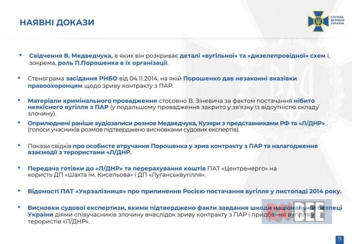 SBU publishes evidence of Medvedchuk against Poroshenko 9