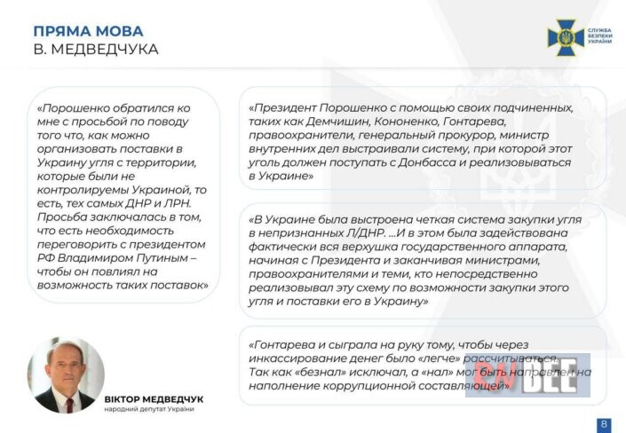 SBU publishes evidence of Medvedchuk against Poroshenko 10