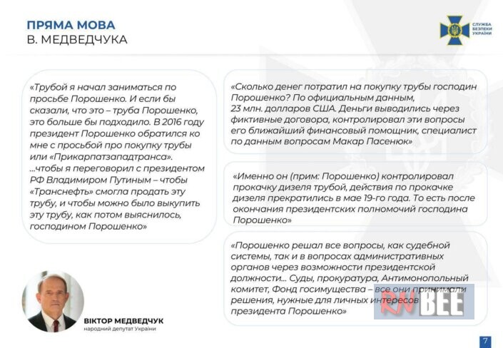 SBU publishes evidence of Medvedchuk against Poroshenko 11