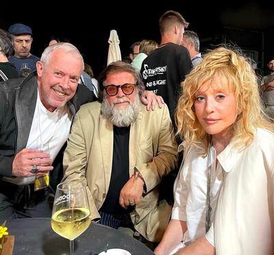 From left to right: Andrei Makarevich, Boris Grebenshchikov, Alla Pugacheva (Israel)