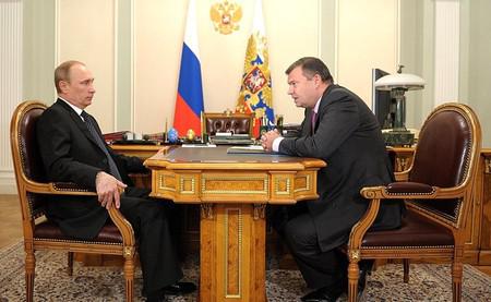 Vladimir Putin and Andrey Bokarev