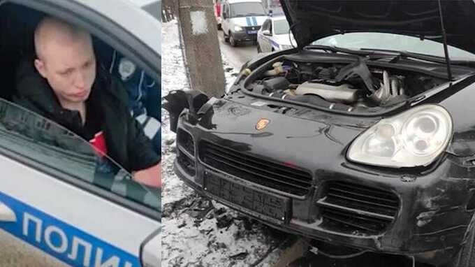 In St Petersburg a Porsche driver gave a chase in In St. Petersburg, a Porsche driver gave a chase in the style of GTA