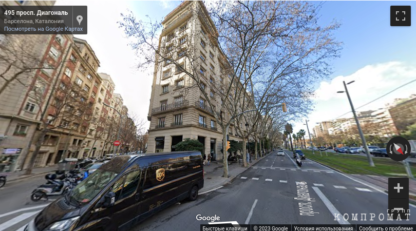 The central street of Barcelona is Diagonal Avenue.  Fugitive blogger Yuri Dud settled in this house