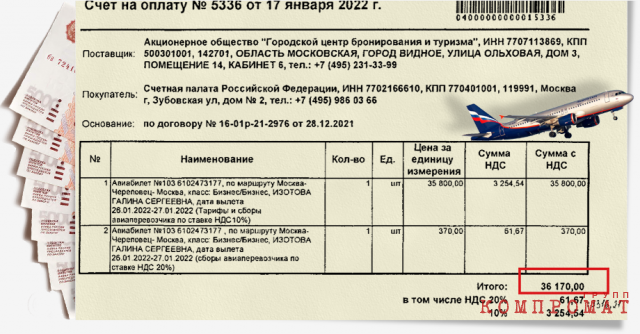 The flight of the current acting.  Chairman of the Accounts Chamber Galina Izotova business class in... Cherepovets.