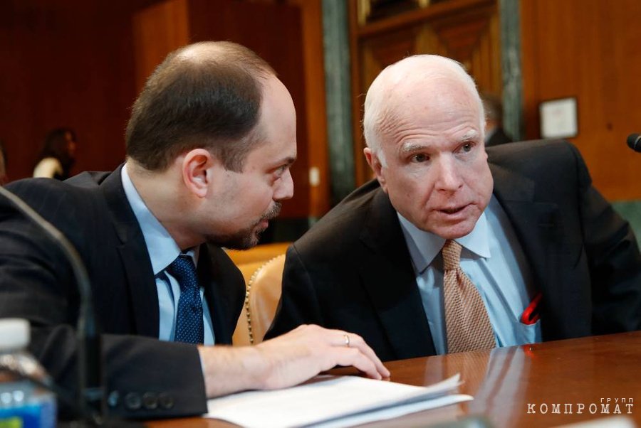 vladimir kara-murza and the late senator john mccain