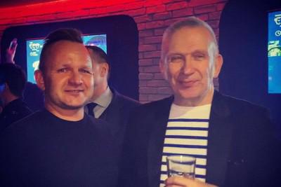 Ilya Abaturov (left) and Jean-Paul Gaultier