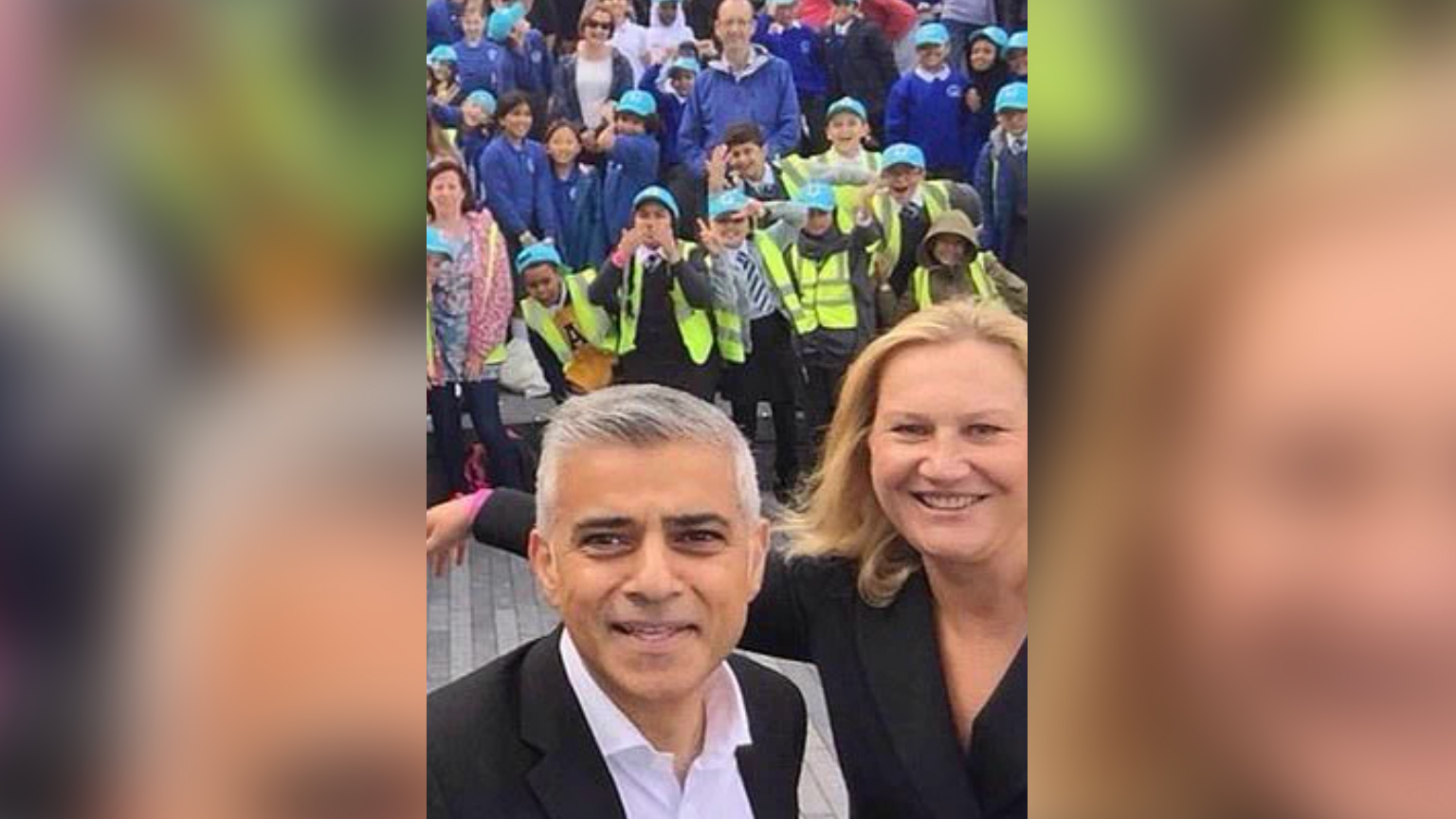 Mayor of London Sadiq Khan and Elena Baturina.  Photo © Twitter / HZygalski