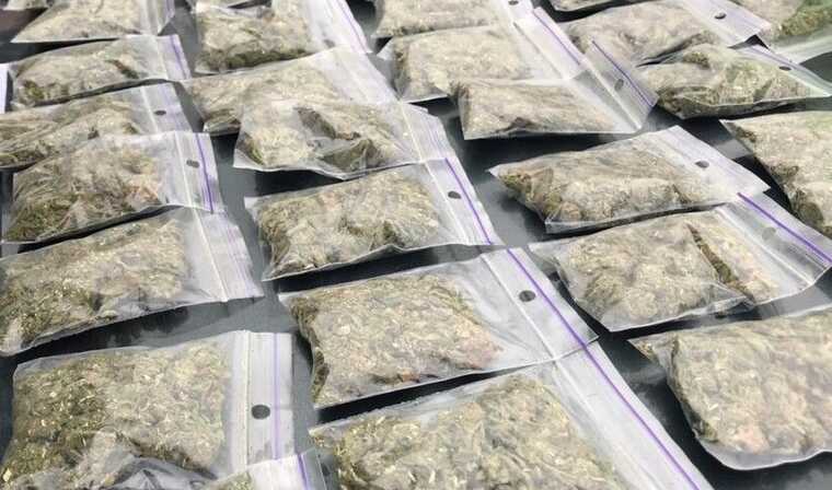 The seizure of more than 100 kilograms of cannabis from The seizure of more than 100 kilograms of cannabis from a Russian’s car was caught on video