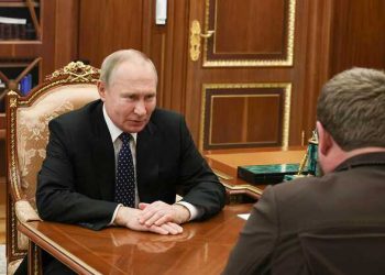57247 Kadyrov had enough time for a five-minute meeting with Putin under cameras
