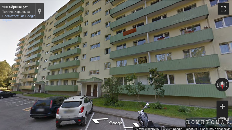 Probably, it is in this house in Tallinn that Latynina lives