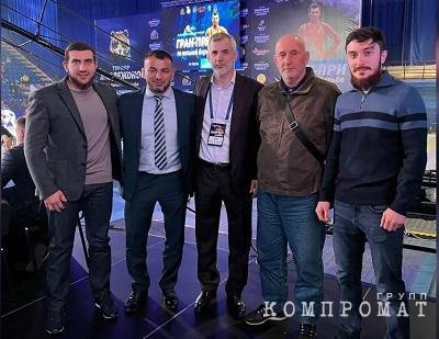 Akhmad Abuev (far left), Alim Selimov (second from left)