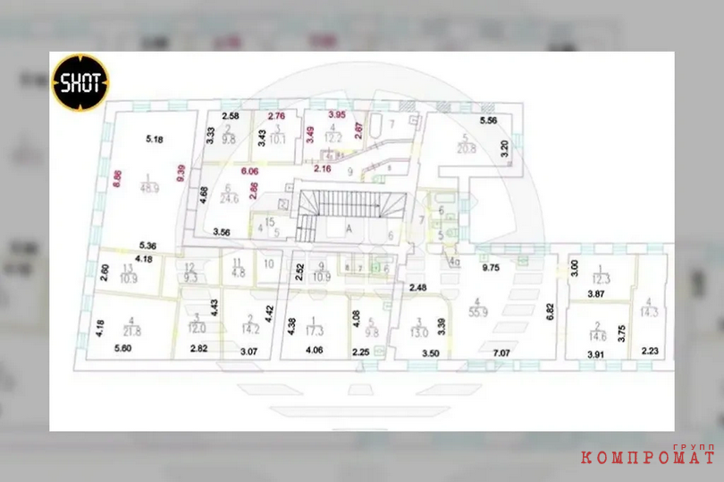 Layout of Dmitry Glukhovsky's apartment