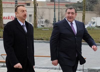 Ilham Aliyev (left) and Fazil Mamedov