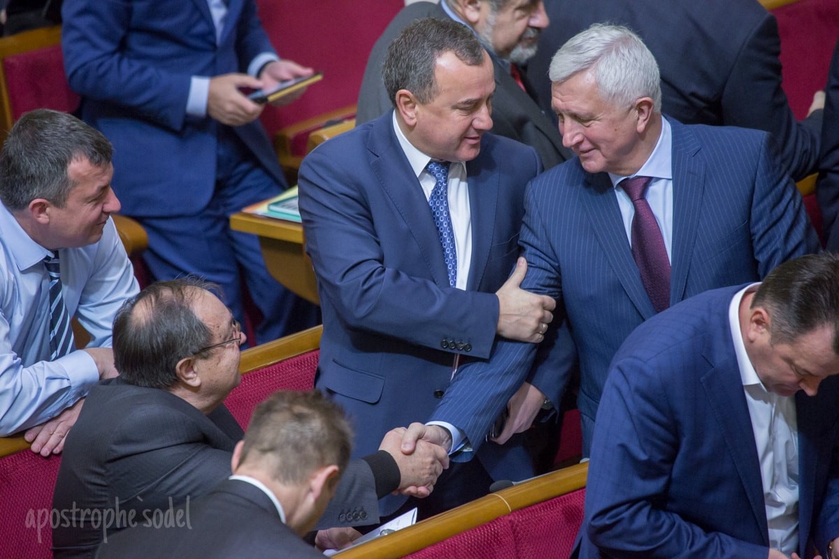 Alexander Dombrovsky and Anatoly Matvienko in the Verkhovna Rada