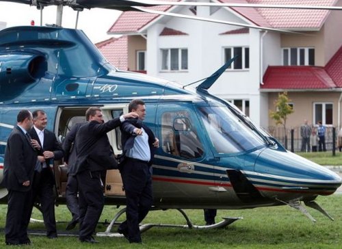 Yanukovych's helicopter