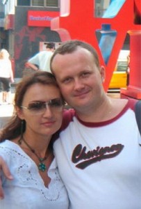 Ostap Semerak and his wife Orisya (Arina)