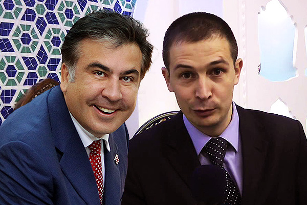 Mikheil Saakashvili and Denis Antonyuk