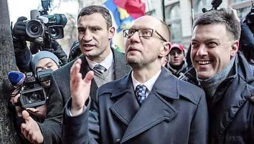 Klitschko Yatsenyuk Tyagnibok