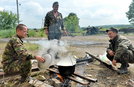 soldiers are preparing