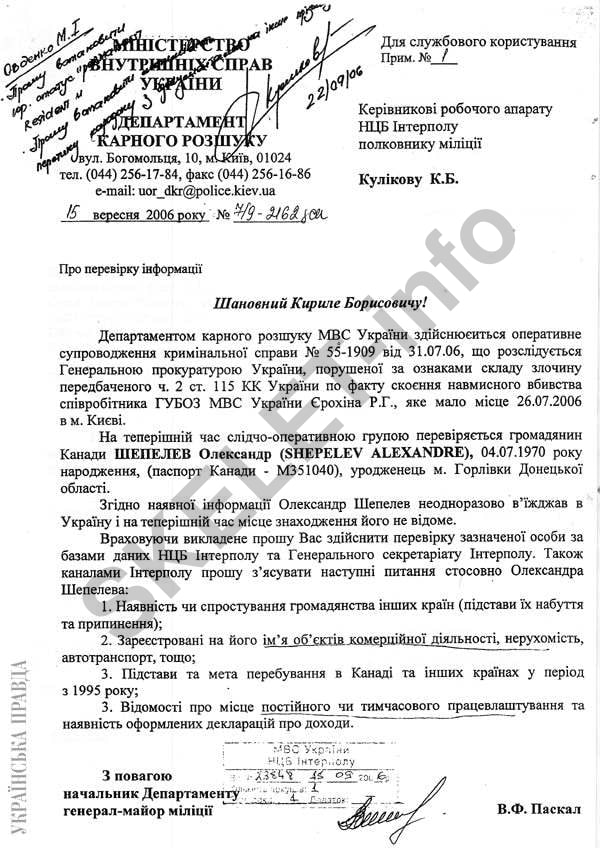 alexander shepelev, dossier, biography, incriminating evidence