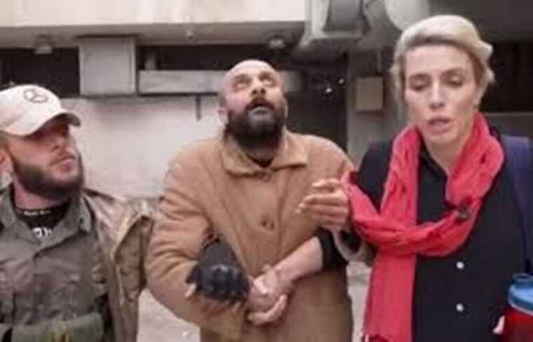 Footage of the liberation of a 