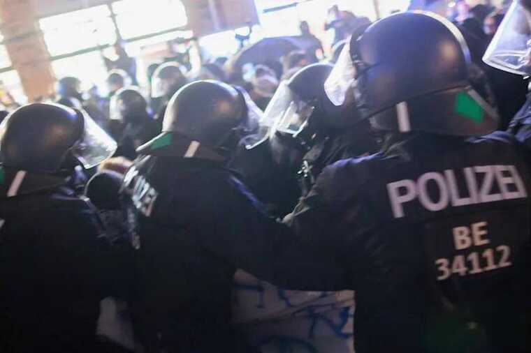 In Berlin, a protest against police violence escalated into clashes, with eight police officers injured.