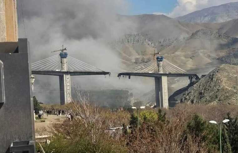 Footage of the US and Israeli strike on a bridge in Karaj, Iran, has been released, with casualties reported.