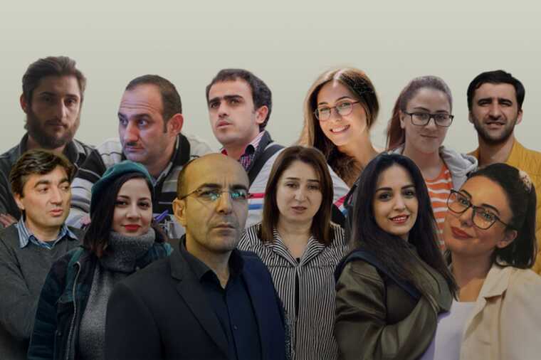 In Azerbaijan, 12 journalists, including Meydan TV employees, have appeared in court on trumped-up charges of financial crimes.