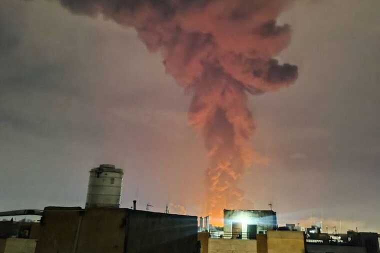 Fuel pipelines exploded in Tehran after Israeli strikes, sparking a massive fire.