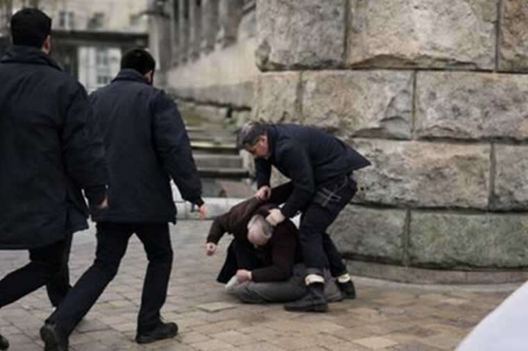 Aliyev's bodyguards attacked protesters in Washington.